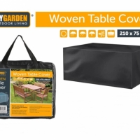 Husa de protectie pentru masa de gradina, negru, 210 x 75 x 80 cm, MyGarden, 3312
